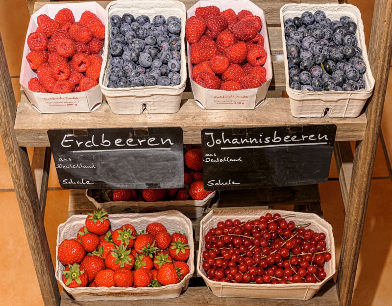 Erdbeeren, Johannisbeeren